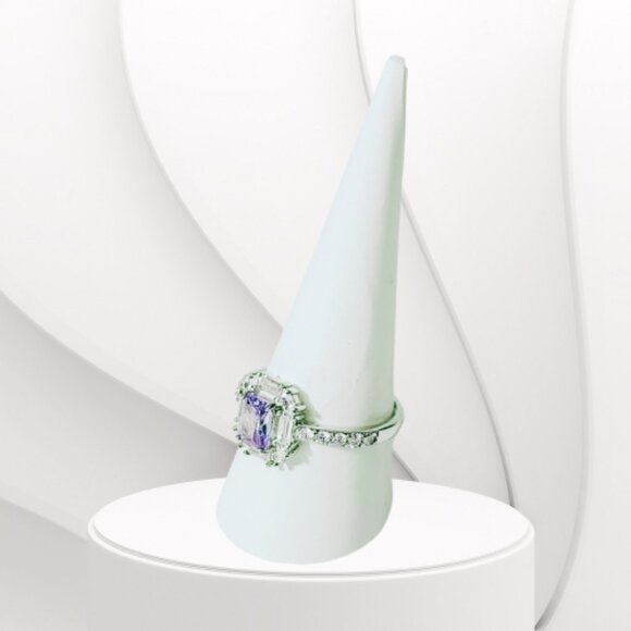 BP STERLING CLUB LAVANDER CUBIC ZIRCONIA RING (Various Size) - Picture 6 of 9